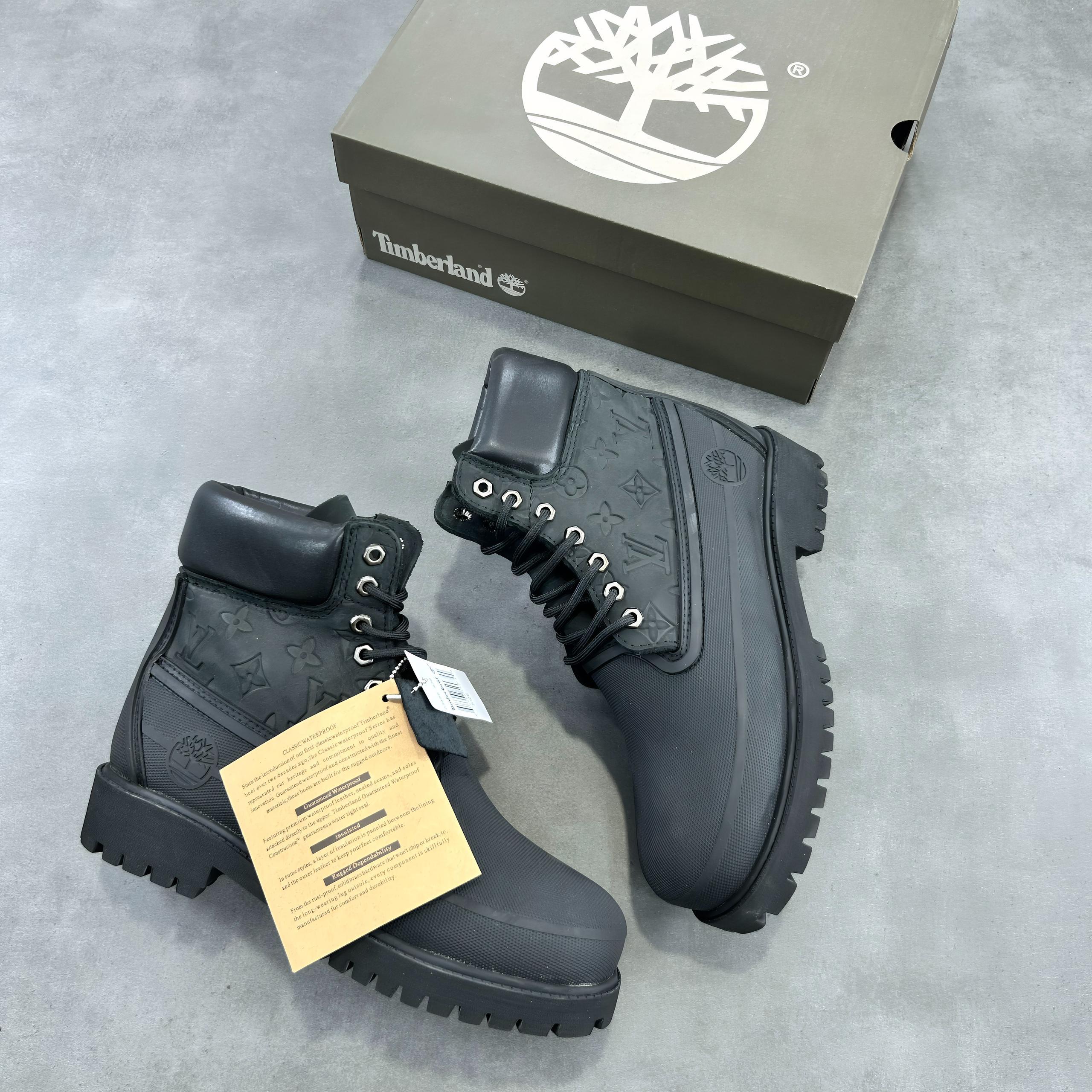 NEW LOUIS VUITTON TIMBERLAND  NUBUCK-RUB 6 INCH “PREMIUM WATERPROOF BOOT